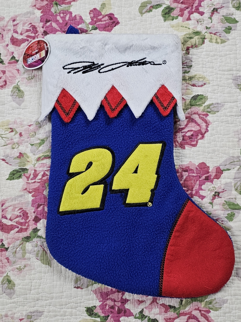 NWT Trevco NASCAR Jeff Gordon #24 Fleece Christmas Stocking